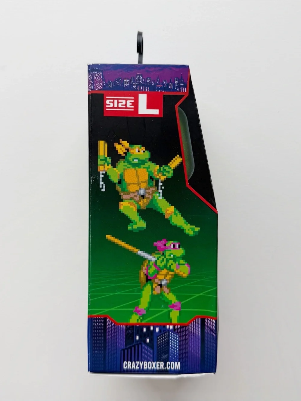 TMNT Ninja Turtles Crazy Boxer Briefs Mens Large Underwear Arcade Video Game